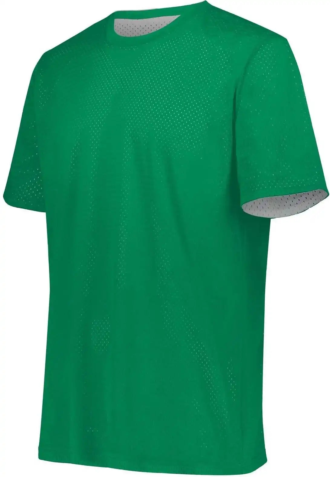Augusta 1603 Youth Short Sleeve Mesh Reversible Jersey - Kelly White