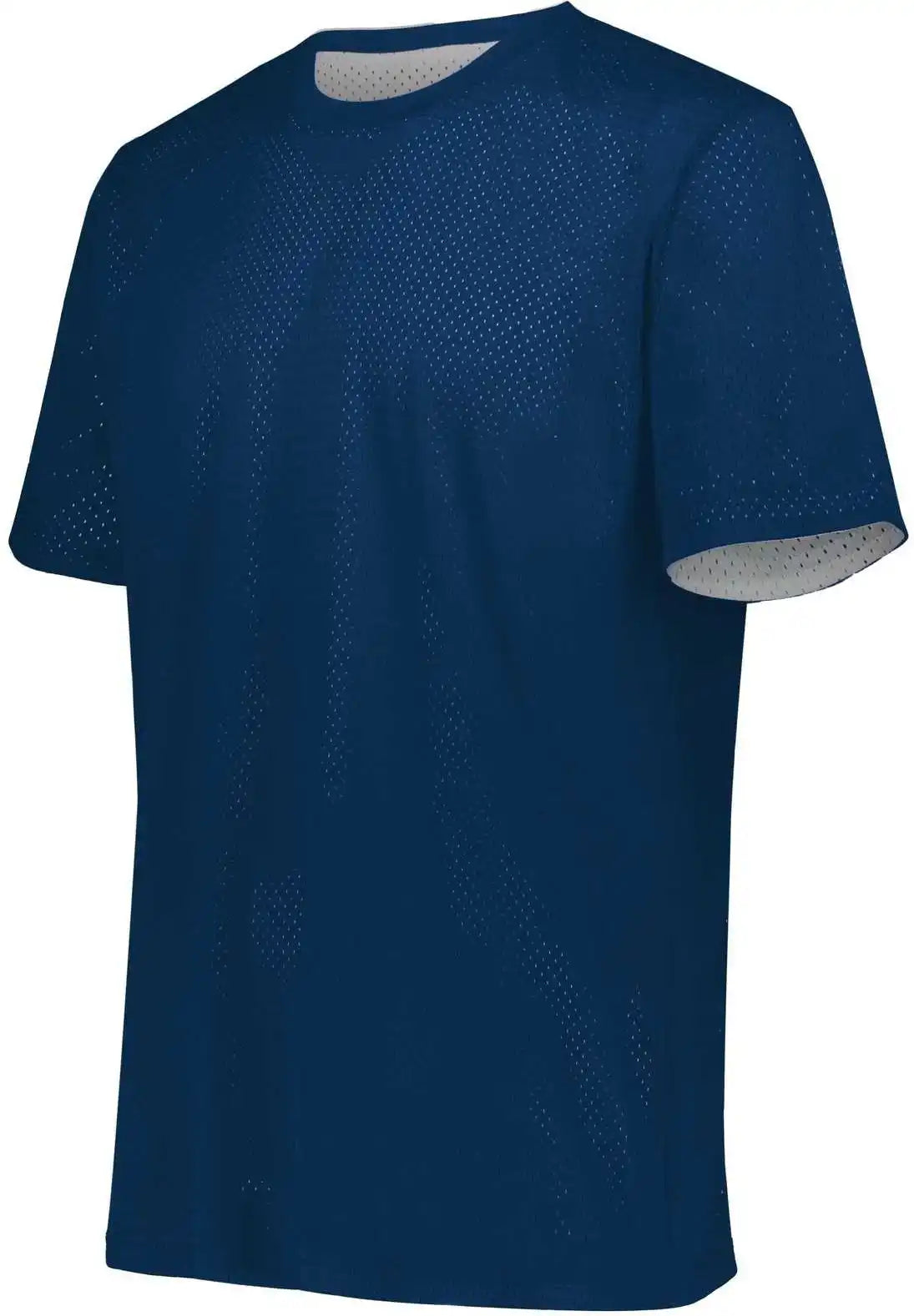 Augusta 1603 Youth Short Sleeve Mesh Reversible Jersey Navy White