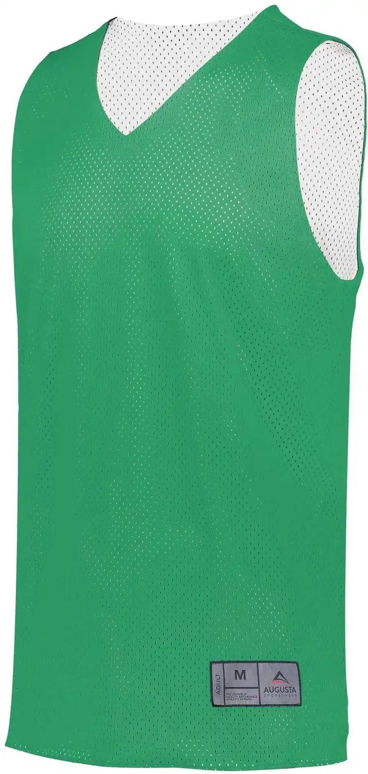 Augusta 162 Youth Tricot Mesh Reversible 2.0 Jersey - Kelly White