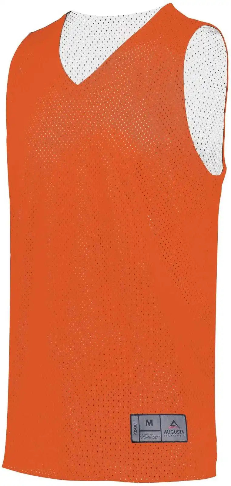 Augusta 162 Youth Tricot Mesh Reversible 2.0 Jersey Orange White