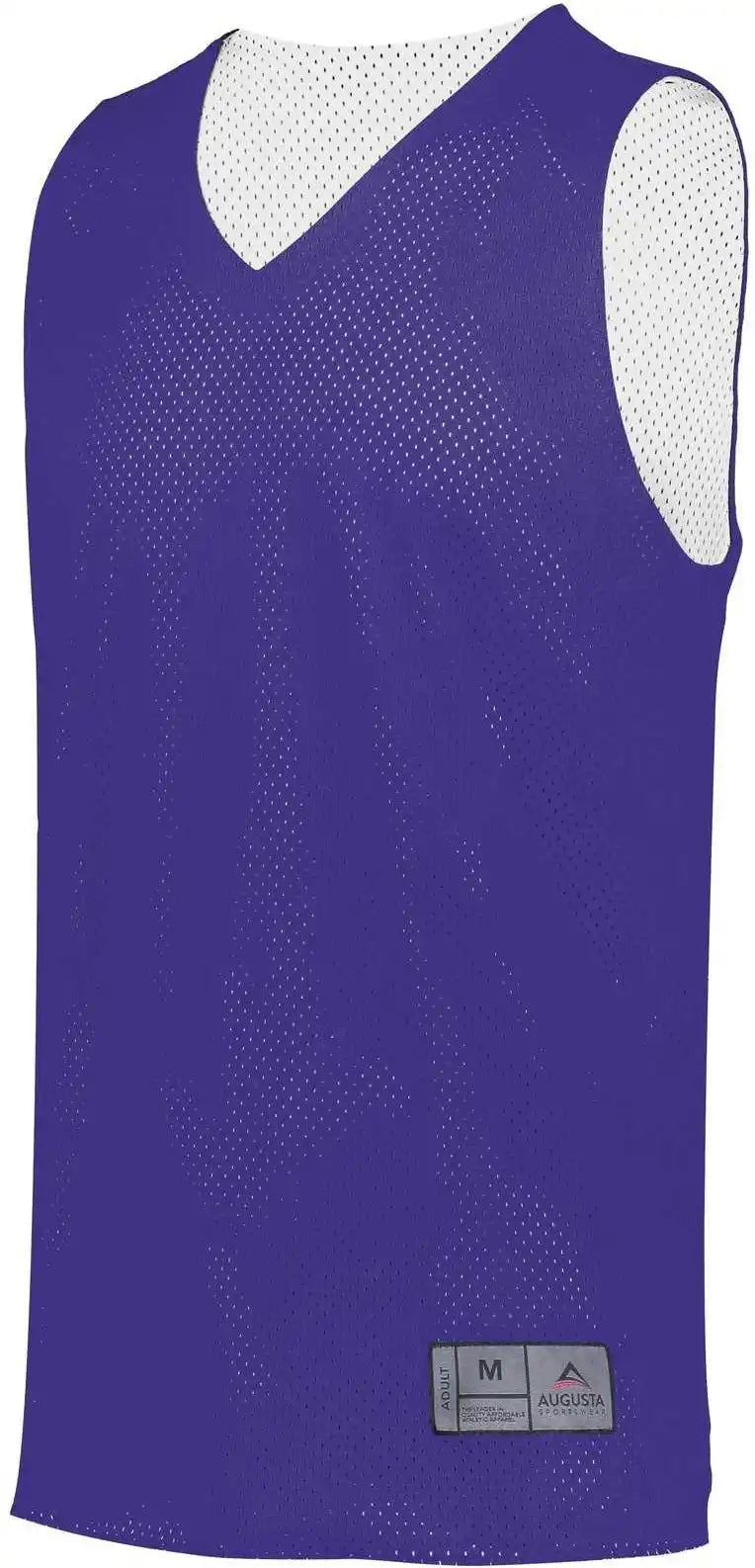 Augusta 162 Youth Tricot Mesh Reversible 2.0 Jersey Purple White