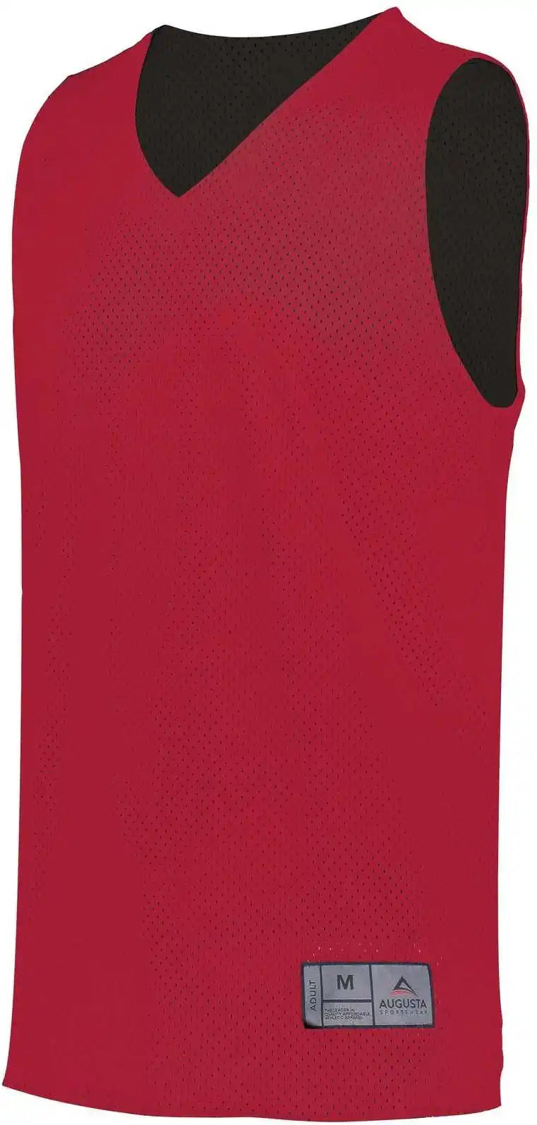 Augusta 162 Youth Tricot Mesh Reversible 2.0 Jersey - Scarlet Black