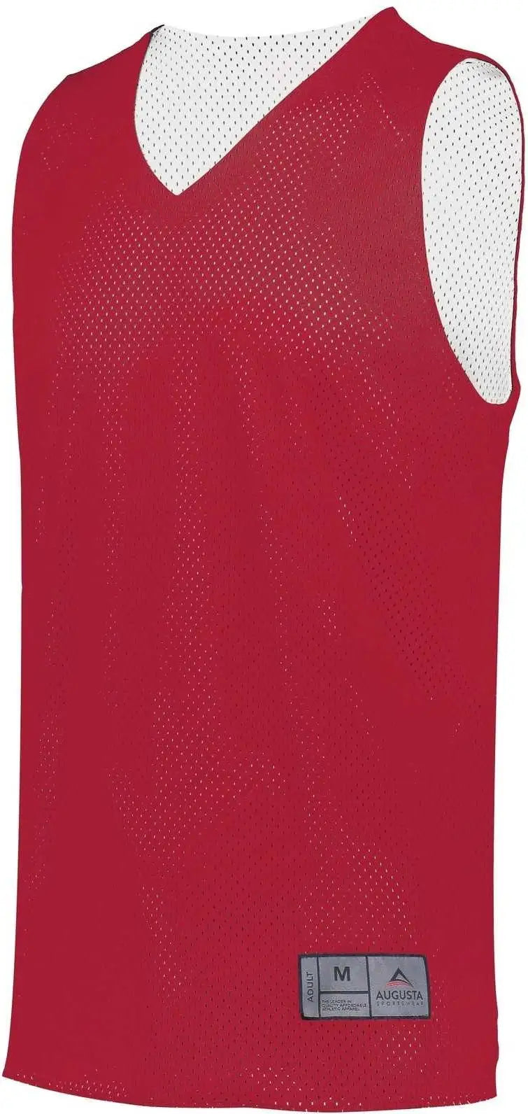 Augusta 162 Youth Tricot Mesh Reversible 2.0 Jersey - Scarlet White