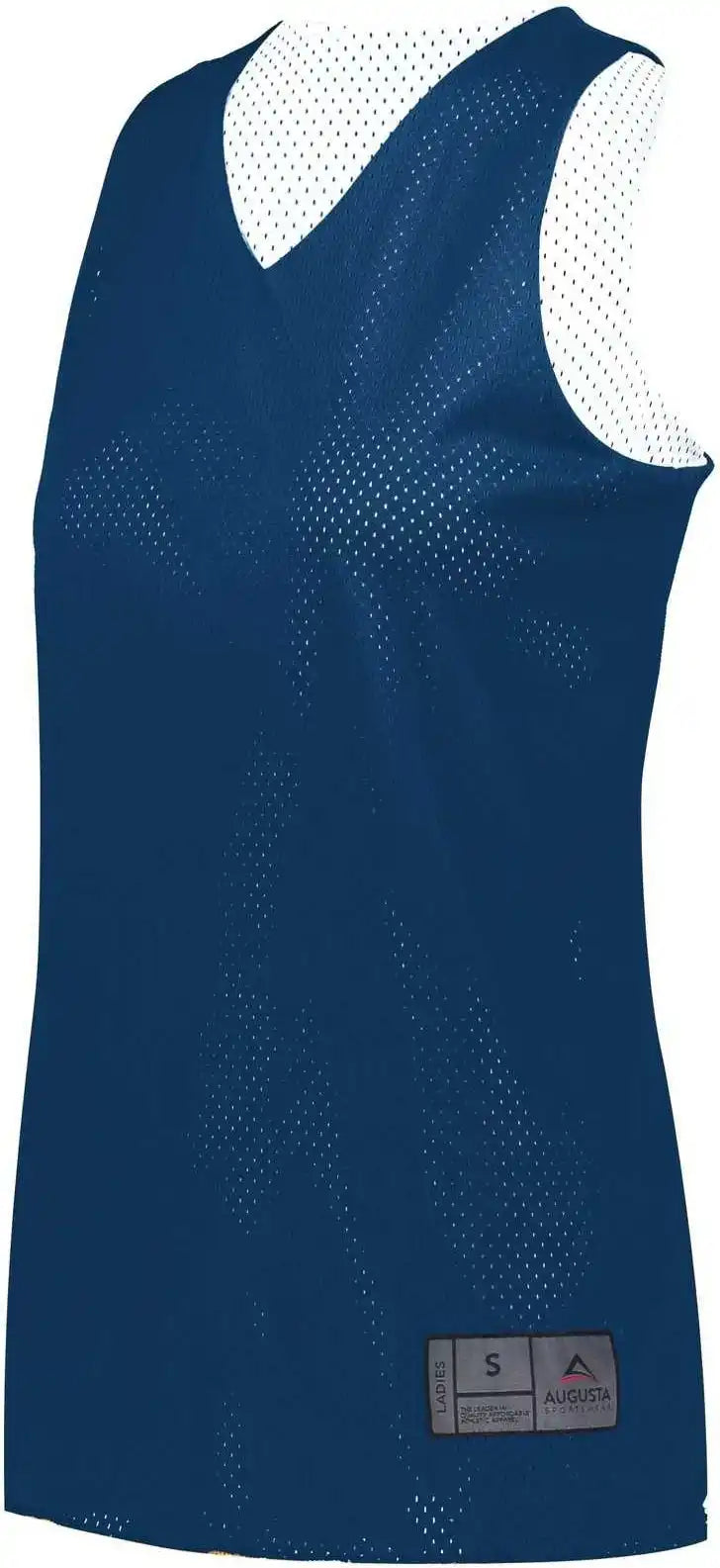 Augusta 163 Youth Tricot Mesh Reversible 2.0 Jersey Navy White
