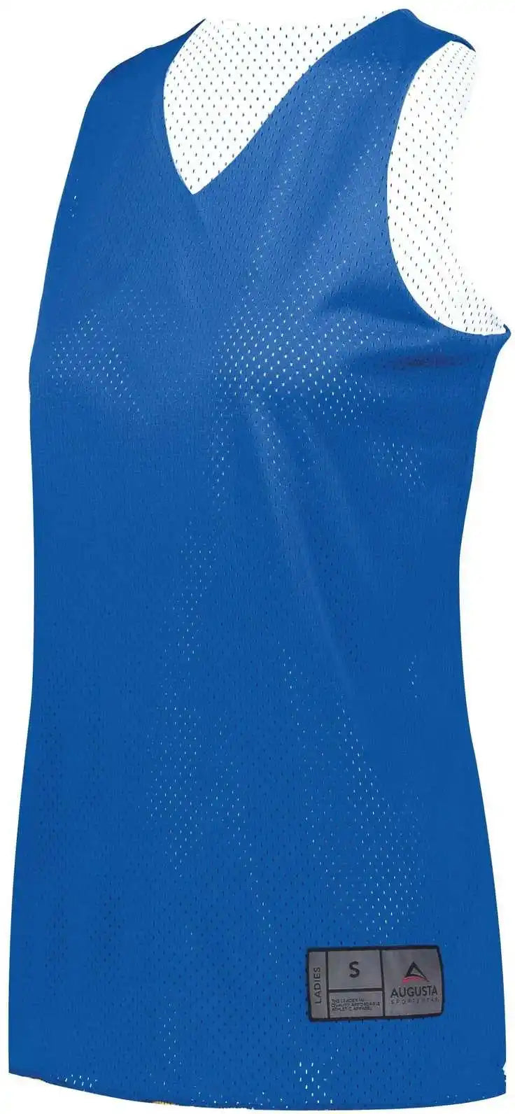Augusta 163 Youth Tricot Mesh Reversible 2.0 Jersey Royal White