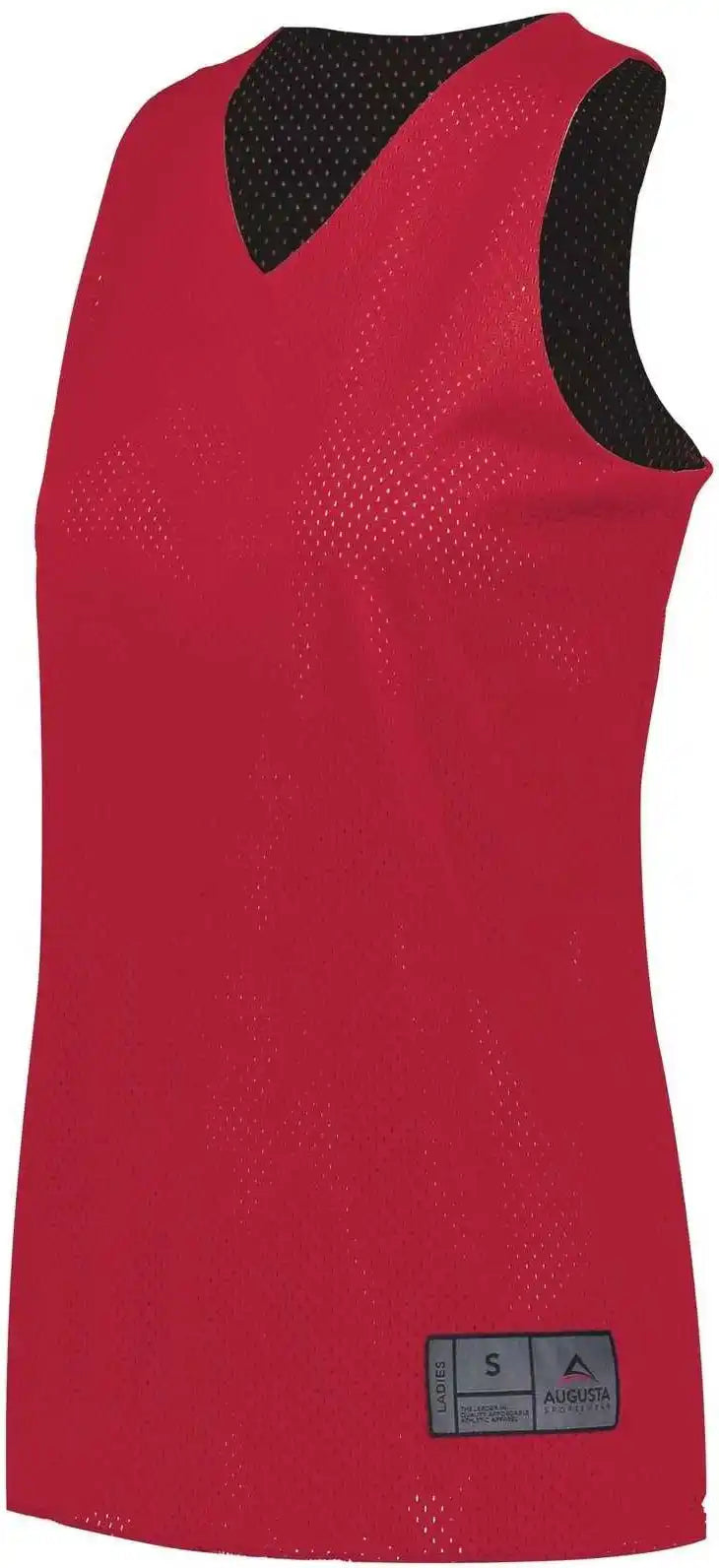 Augusta 163 Youth Tricot Mesh Reversible 2.0 Jersey - Scarlet White