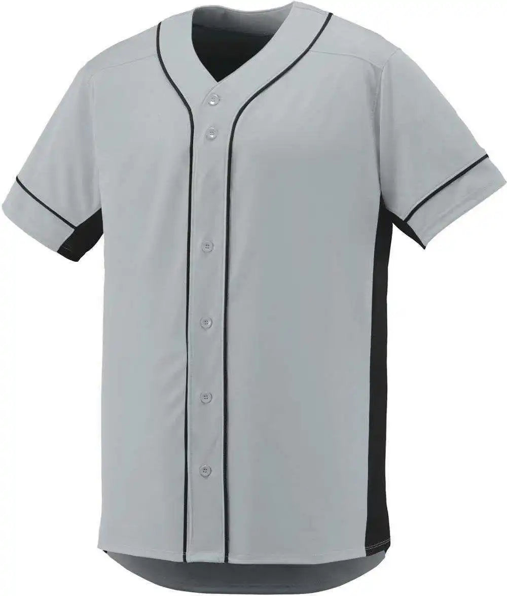 Augusta 1660 Slugger Jersey - Silver Black