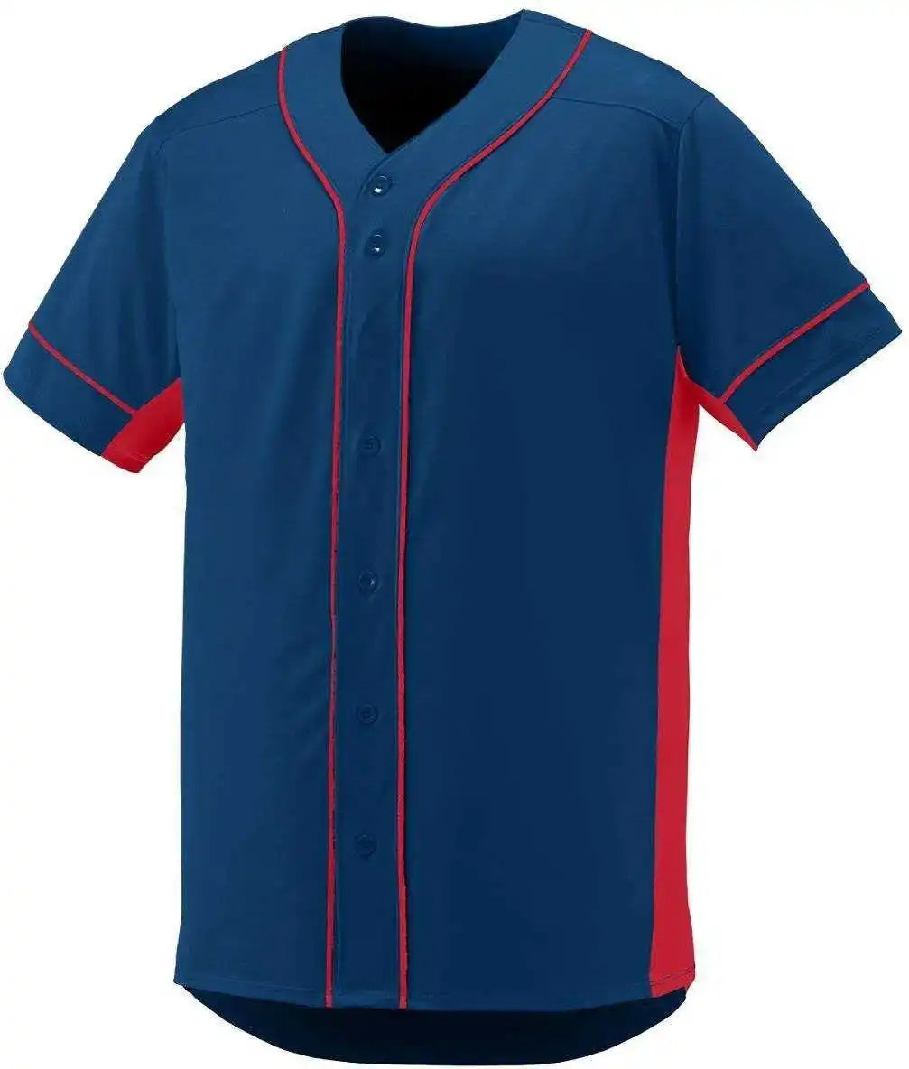 Augusta 1661 Slugger Jersey Youth - Navy Red