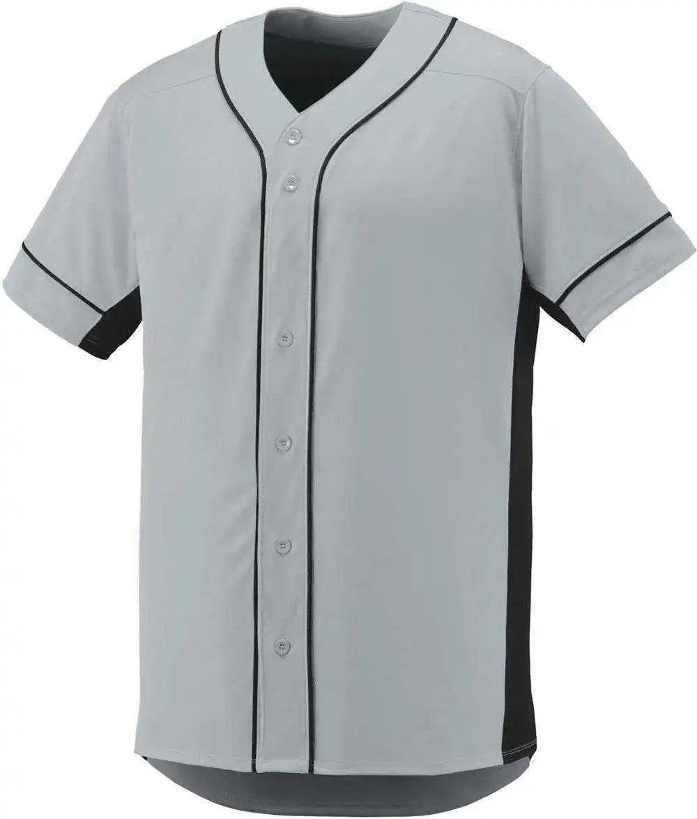 Augusta 1661 Slugger Jersey Youth - Silver Black