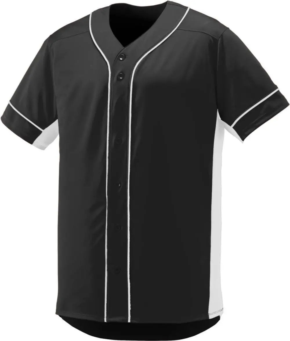 Augusta 1661 Youth Slugger Jersey - Black White - s
