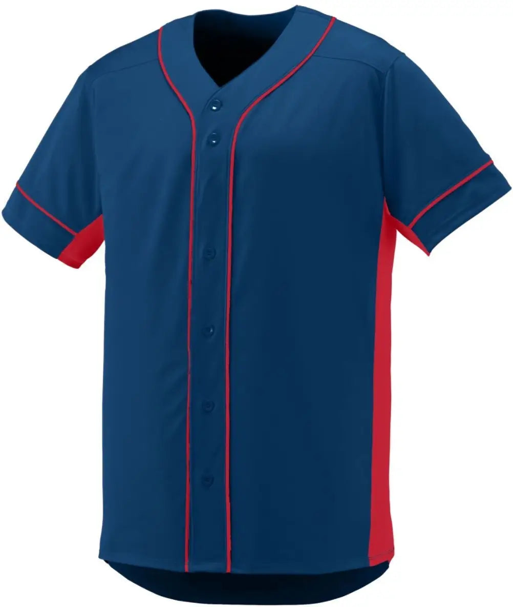Augusta 1661 Youth Slugger Jersey - Navy Red - s