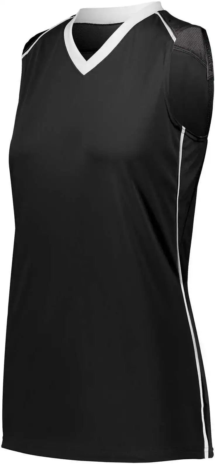Augusta 1687 Ladies Rover Jersey - Black White