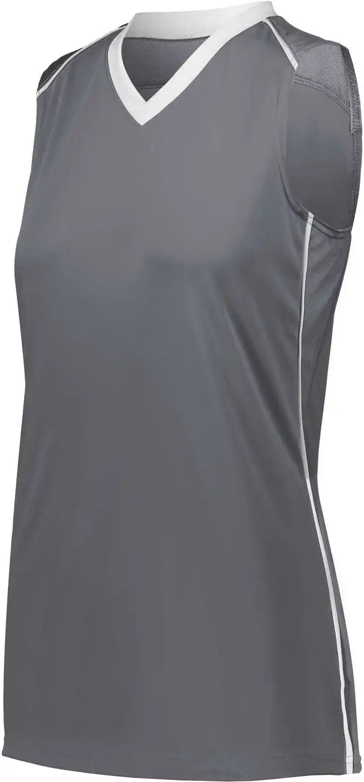 Augusta 1687 Ladies Rover Jersey - Graphite White