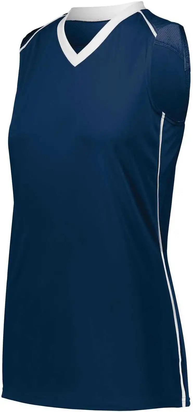 Augusta 1687 Ladies Rover Jersey Navy White