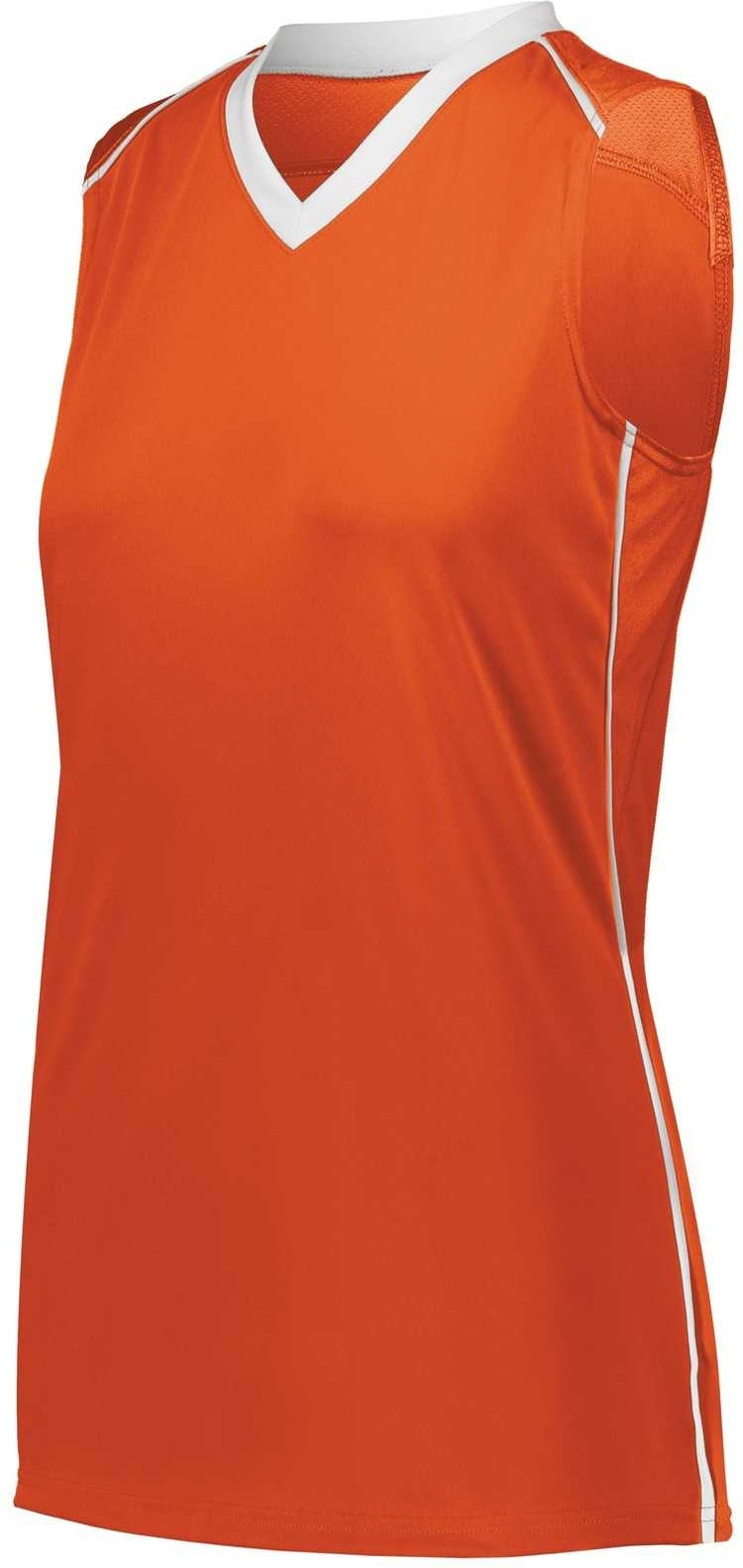 Augusta 1687 Ladies Rover Jersey - Orange White