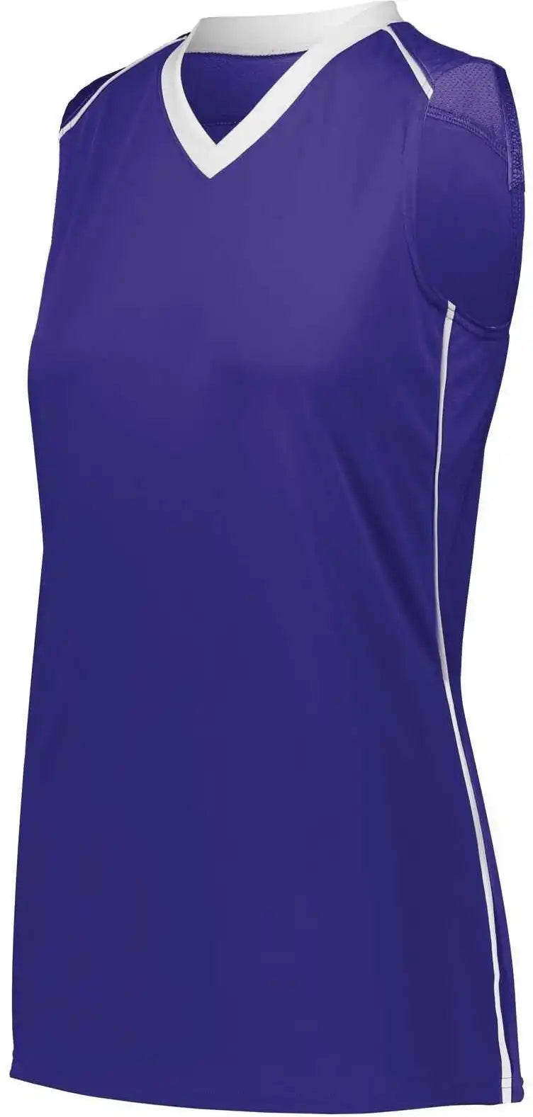 Augusta 1687 Ladies Rover Jersey Purple White