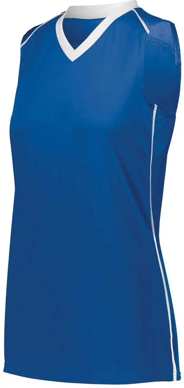 Augusta 1687 Ladies Rover Jersey - Royal White