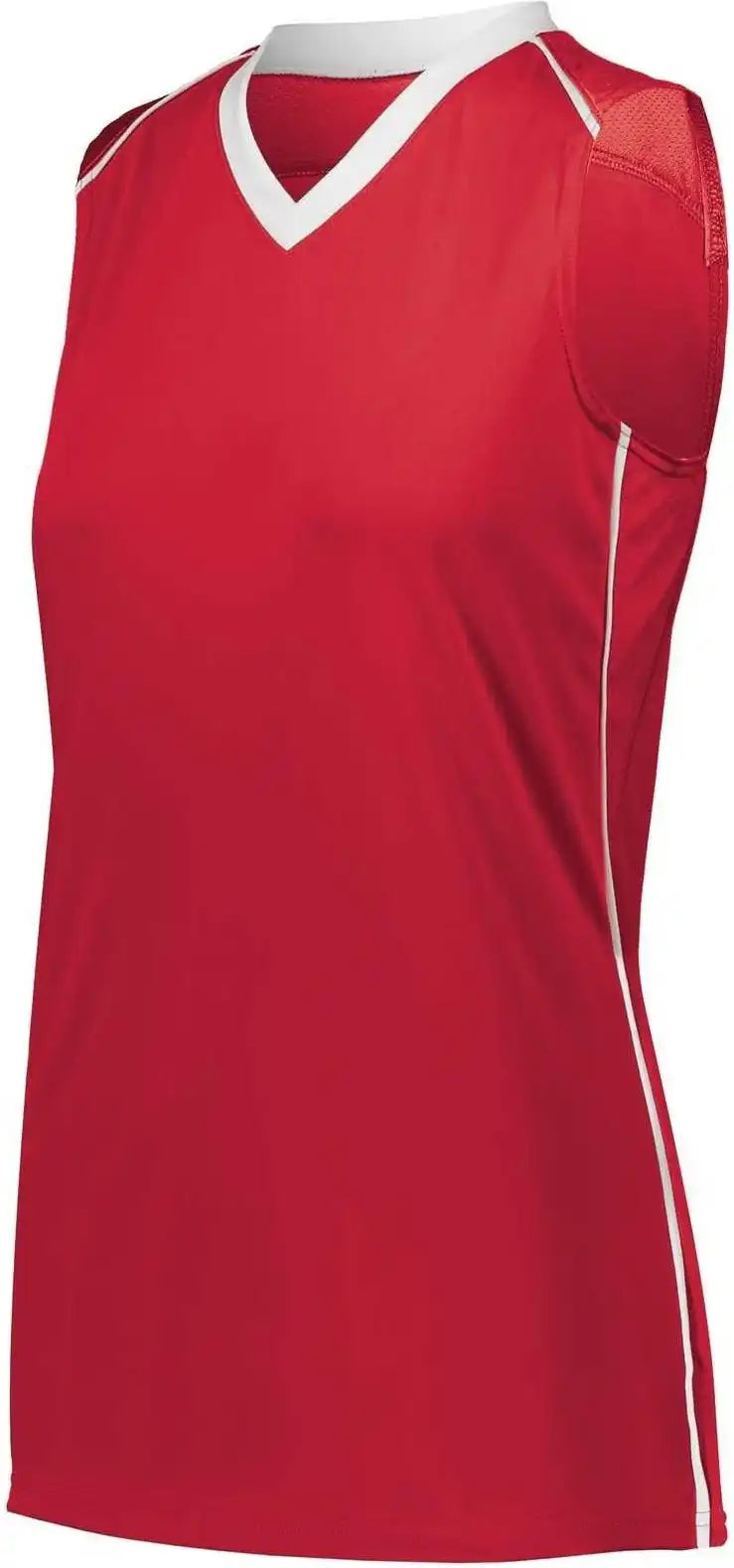 Augusta 1688 Girls Rover Jersey - Scarlet White