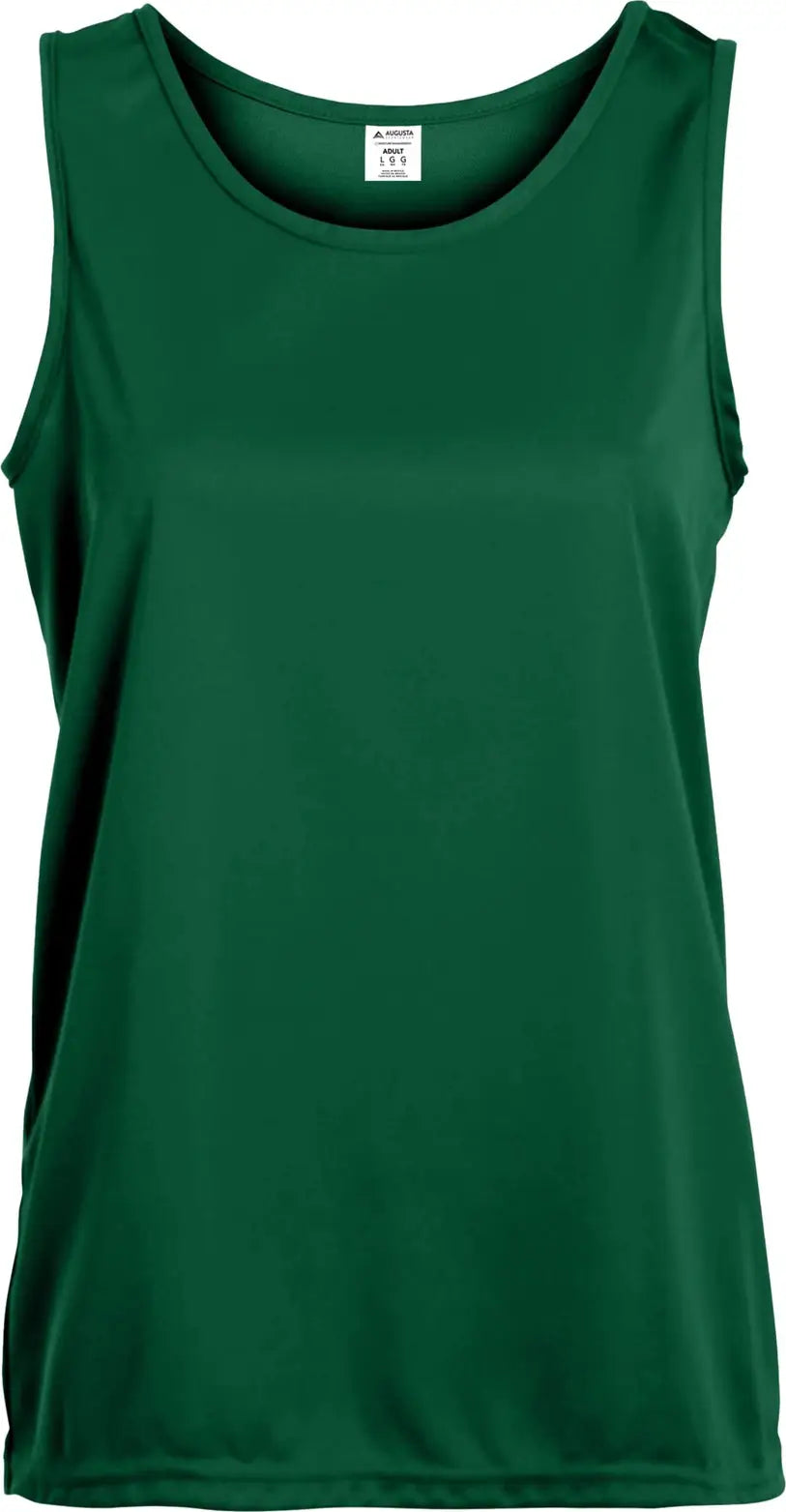 Augusta 1705 Ladies Training Tank - Dark Green