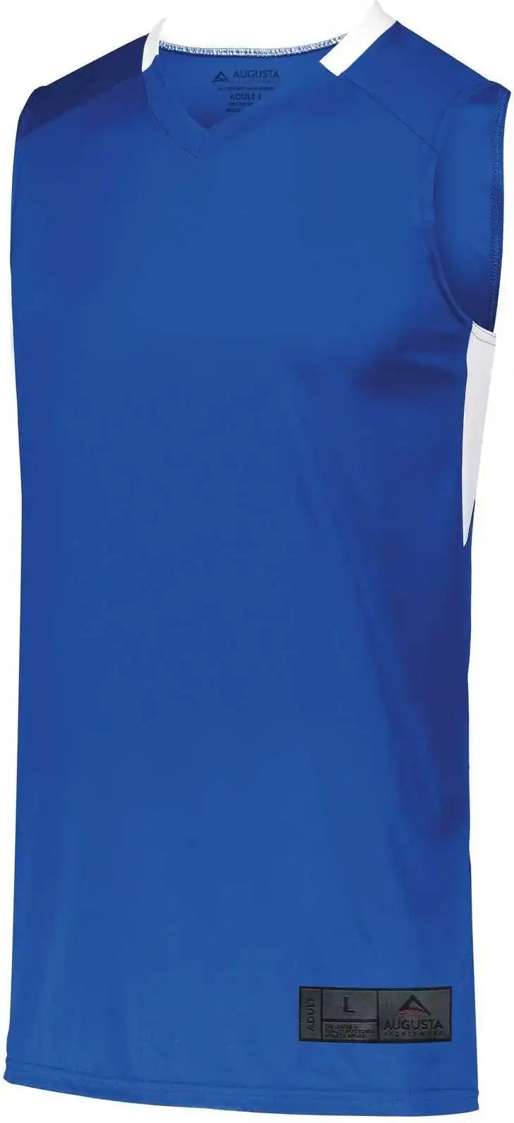 Augusta 1730 Step-back Basketball Jersey - Royal White
