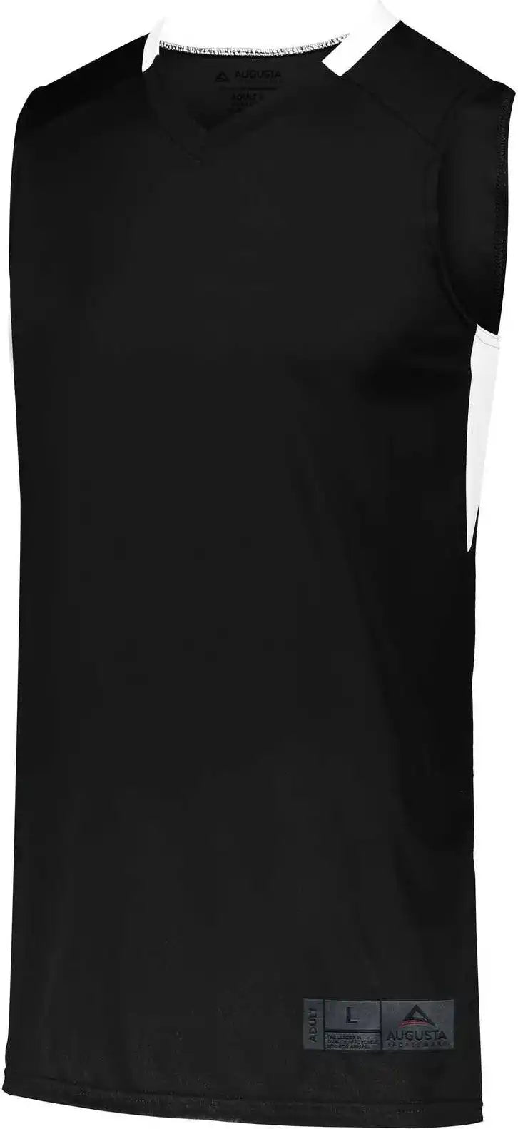Augusta 1731 Youth Step-back Basketball Jersey - Black White