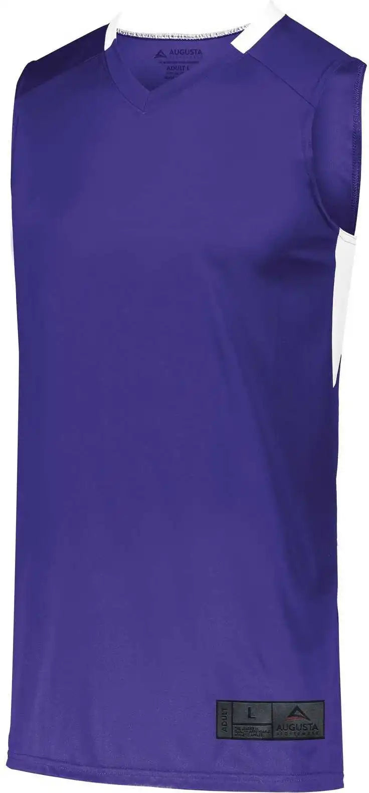 Augusta 1731 Youth Step-back Basketball Jersey - Purple White