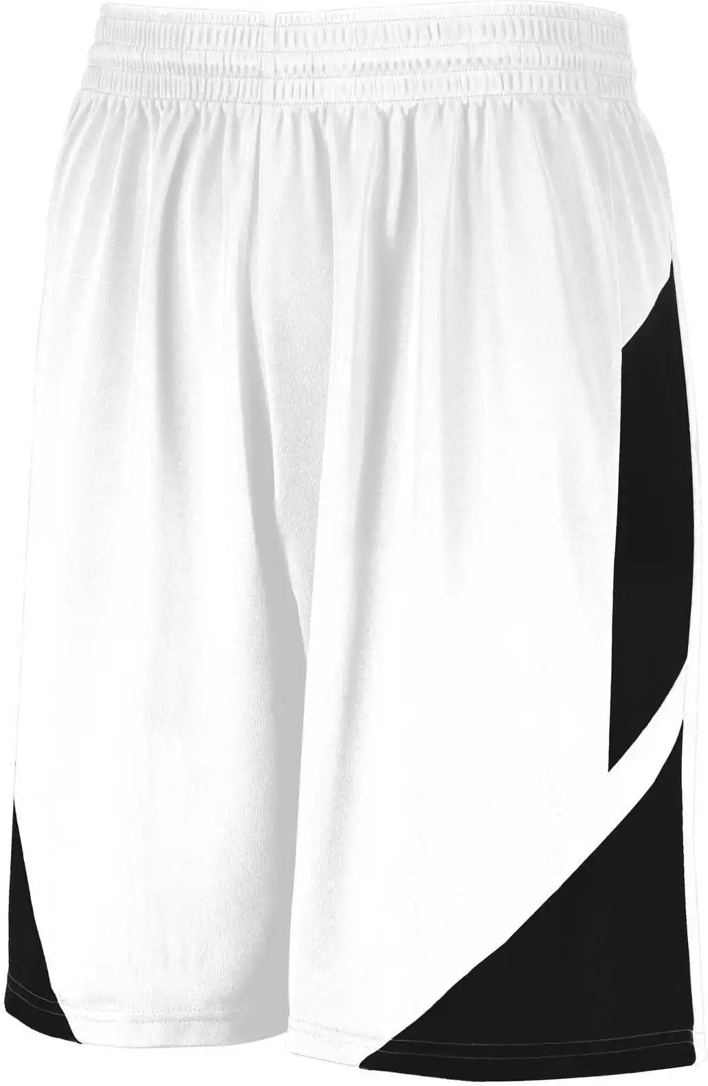 Augusta 1734 Youth Step-back Basketball Shorts - White Black