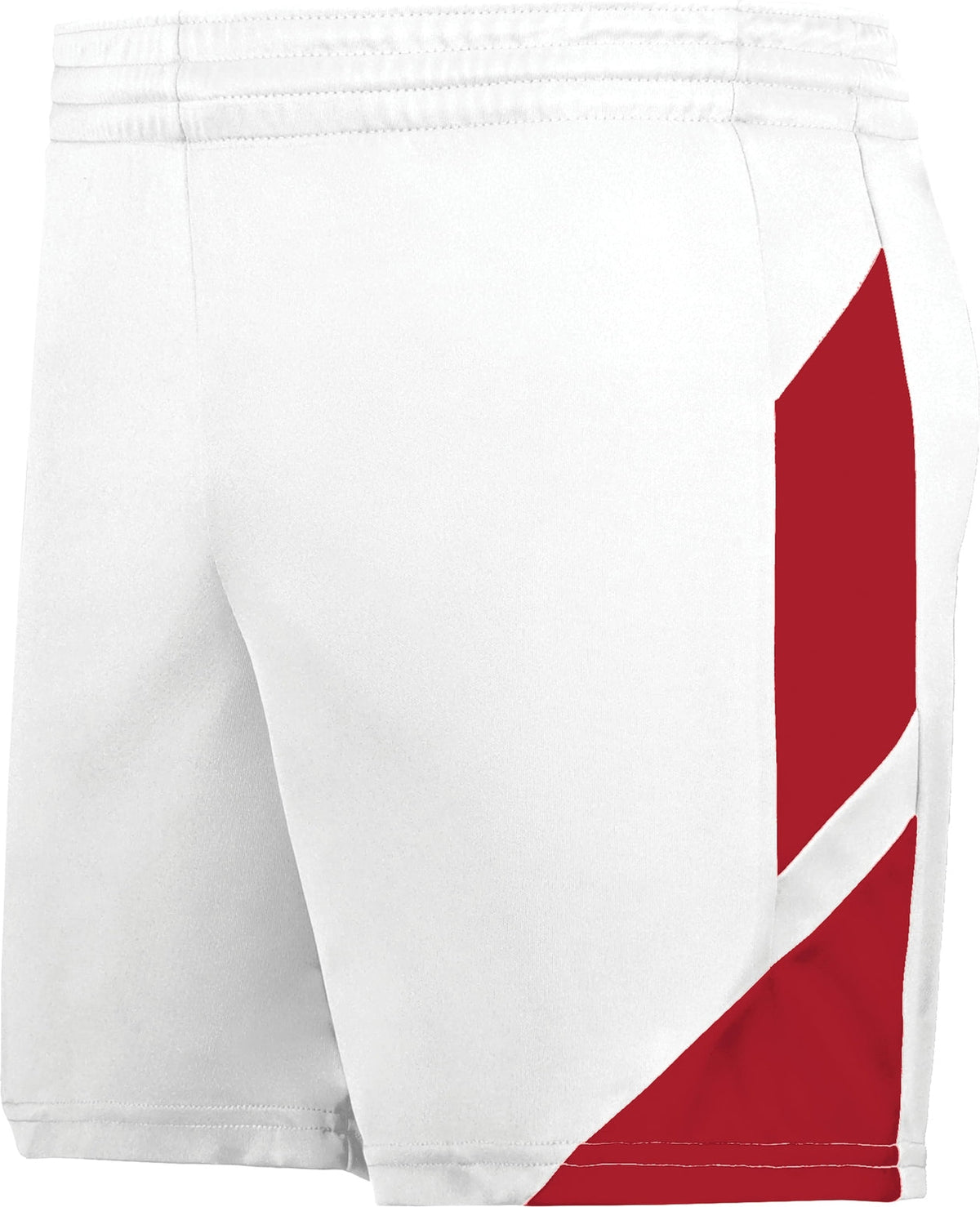 Augusta 1738 Ladies Step-back 5’’ Shorts - White Red - Adult Xs
