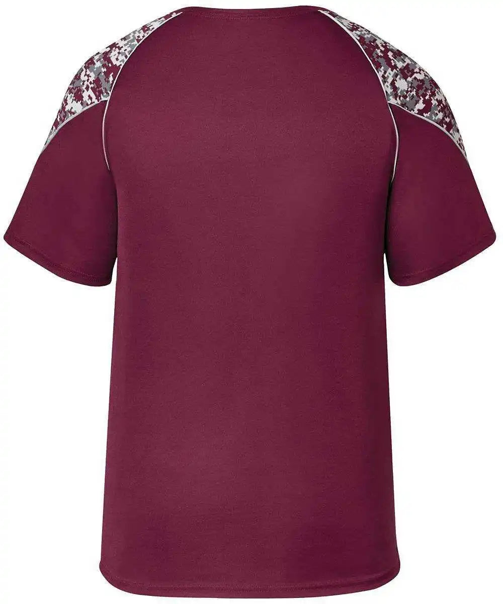 Augusta 1782 Color Block Digi Camo Jersey - Red
