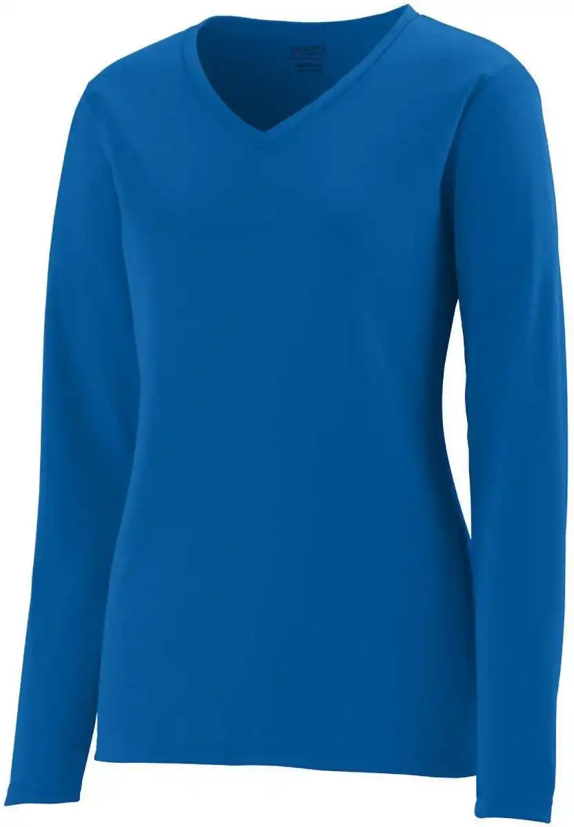 Augusta 1788 Ladies Long Sleeve Wicking t Shirt Royal