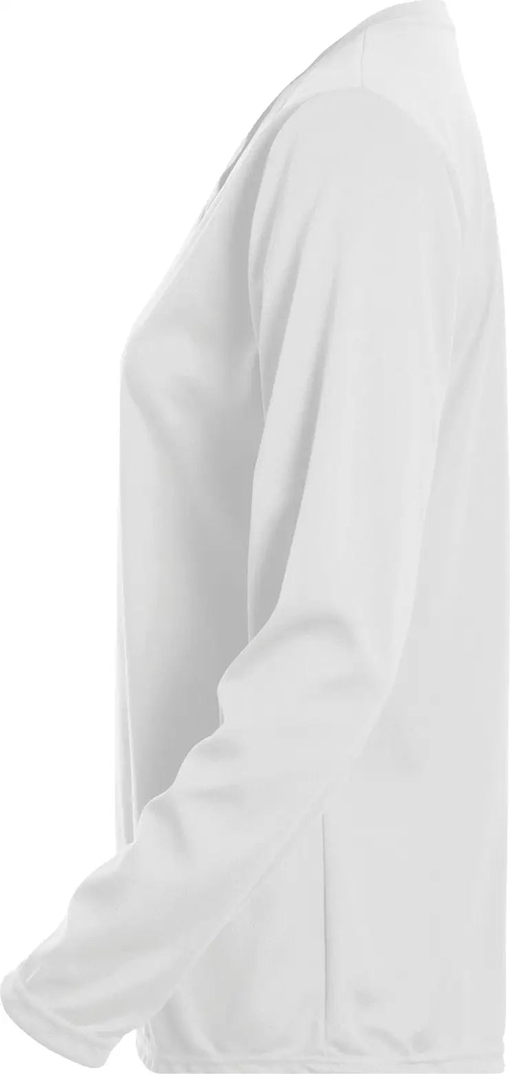 Augusta 1788 Ladies Long Sleeve Wicking T-shirt - White