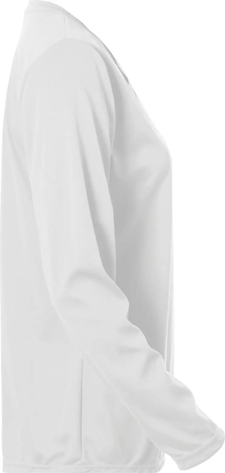 Augusta 1788 Ladies Long Sleeve Wicking T-shirt - White