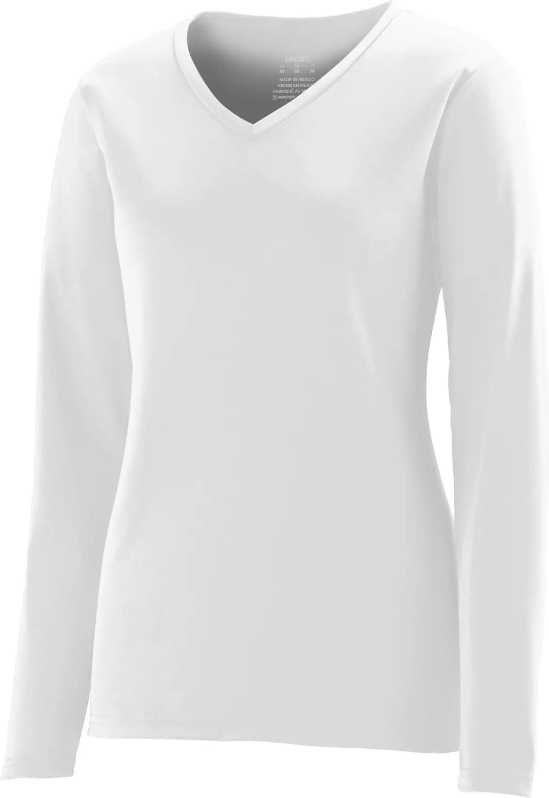 Augusta 1788 Ladies Long Sleeve Wicking T-shirt - White - Xs
