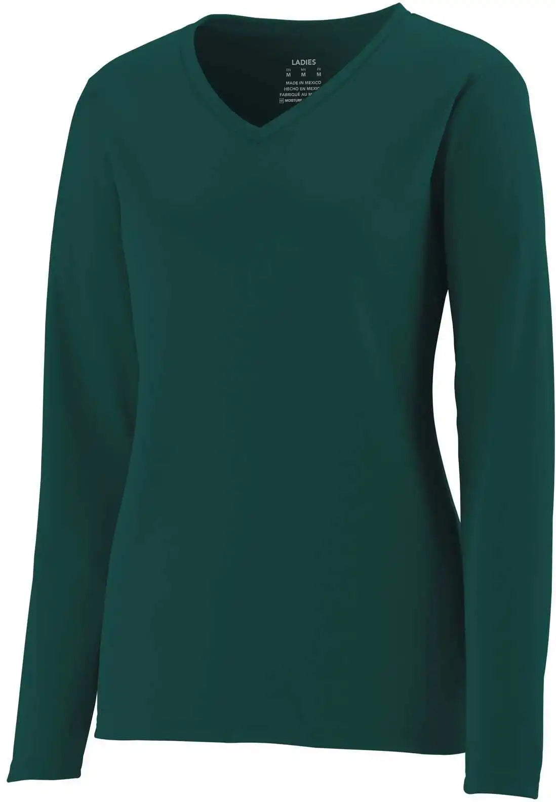 Augusta 1788 Ladies Nexgen Wicking Long Sleeve Tee - Dark Green
