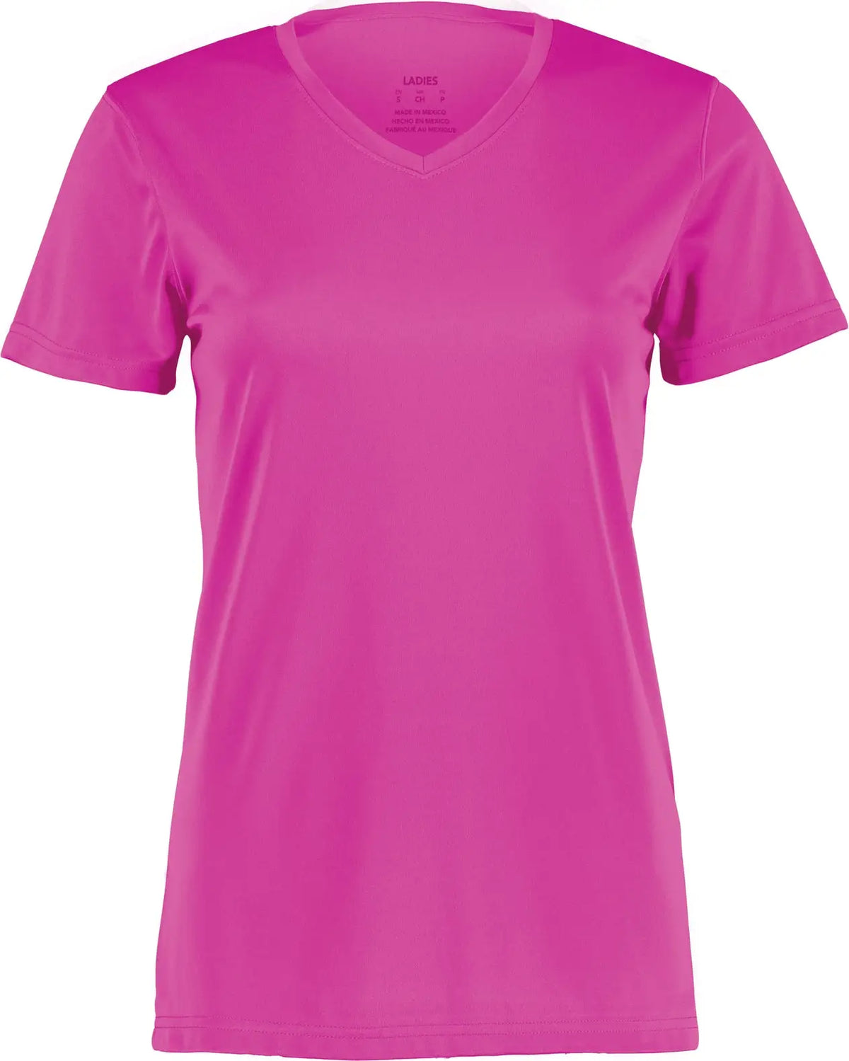 Augusta 1790 Ladies Wicking T-shirt - Power Pink