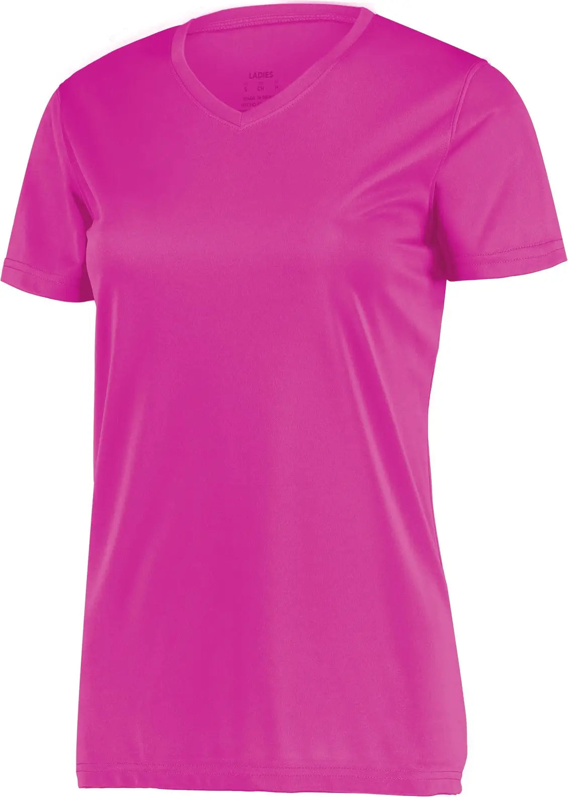 Augusta 1790 Ladies Wicking T-shirt - Power Pink - Xs