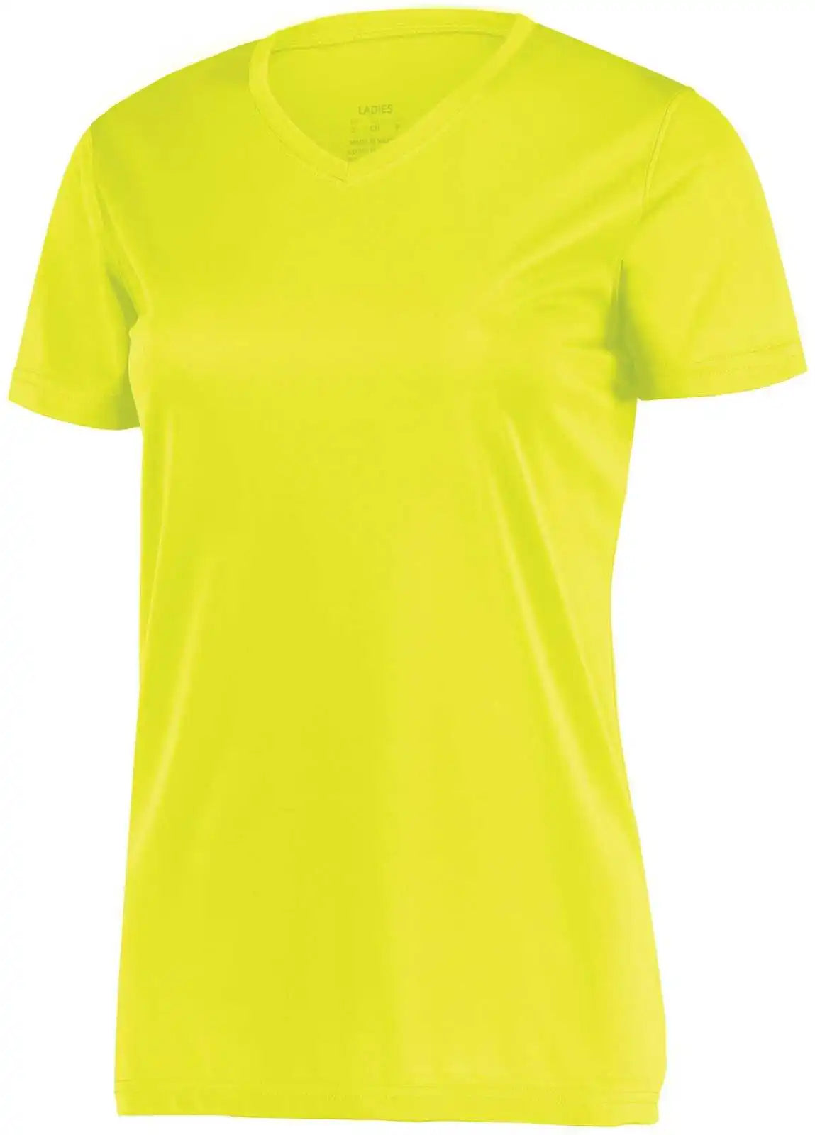 Augusta 1790 Ladies Wicking t Shirt Safety Yellow