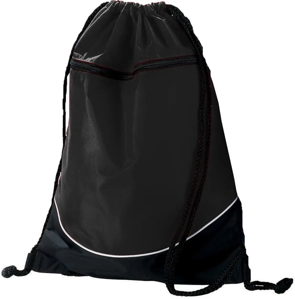 Augusta 1920 Tri-color Drawstring Backpack - Black White