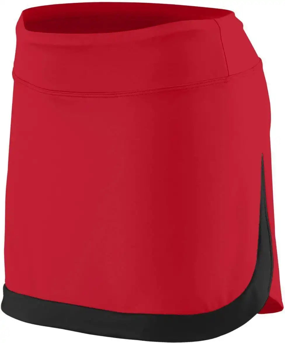 Augusta 2410 Ladies Action Color Block Skort - Red Black