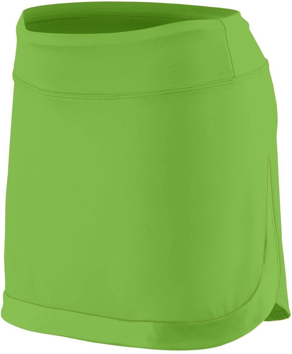 Augusta 2411 Girls Action Color Block Skort - Lime