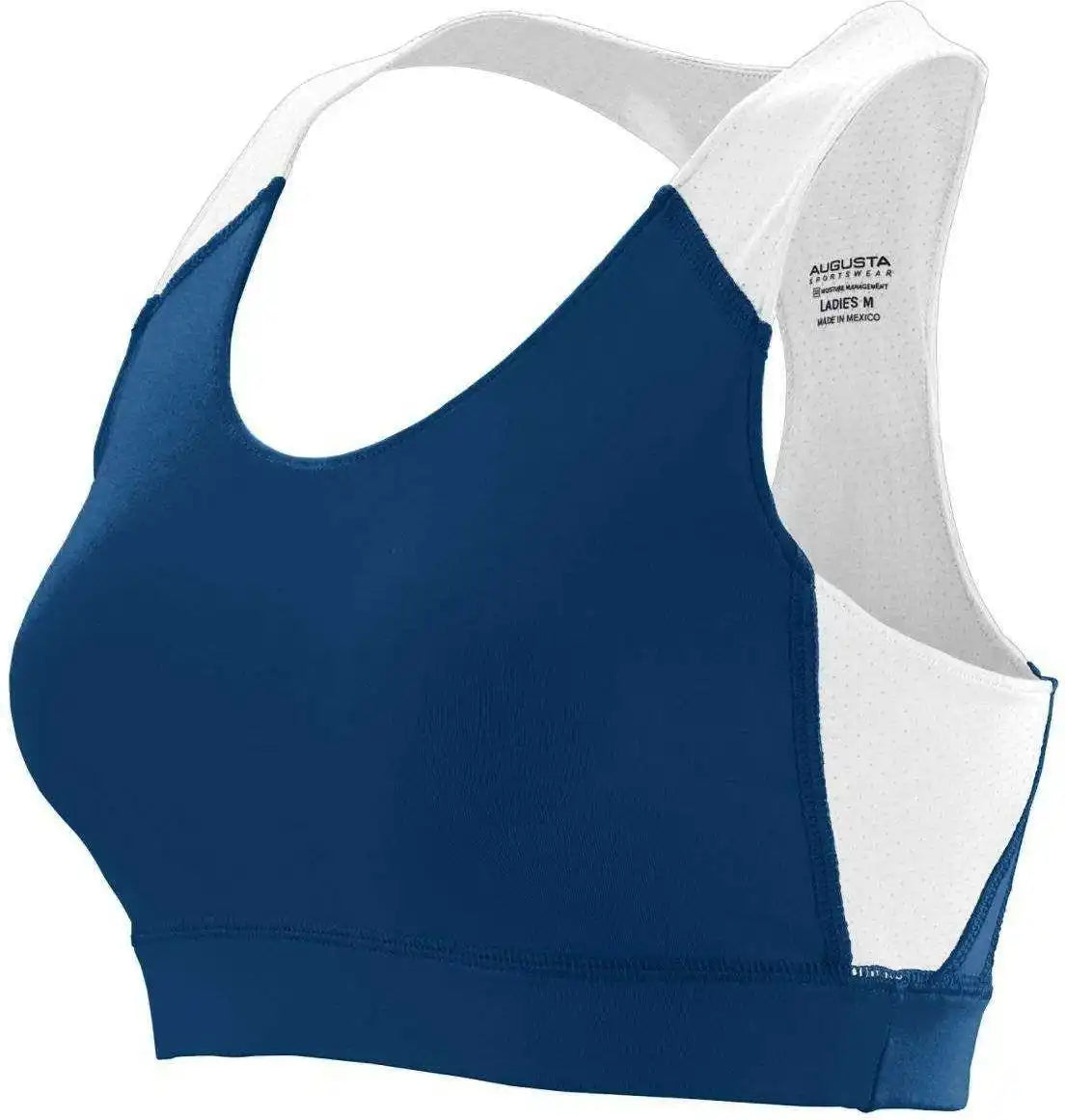 Augusta 2417 Ladies All Sport Sports Bra - Navy White