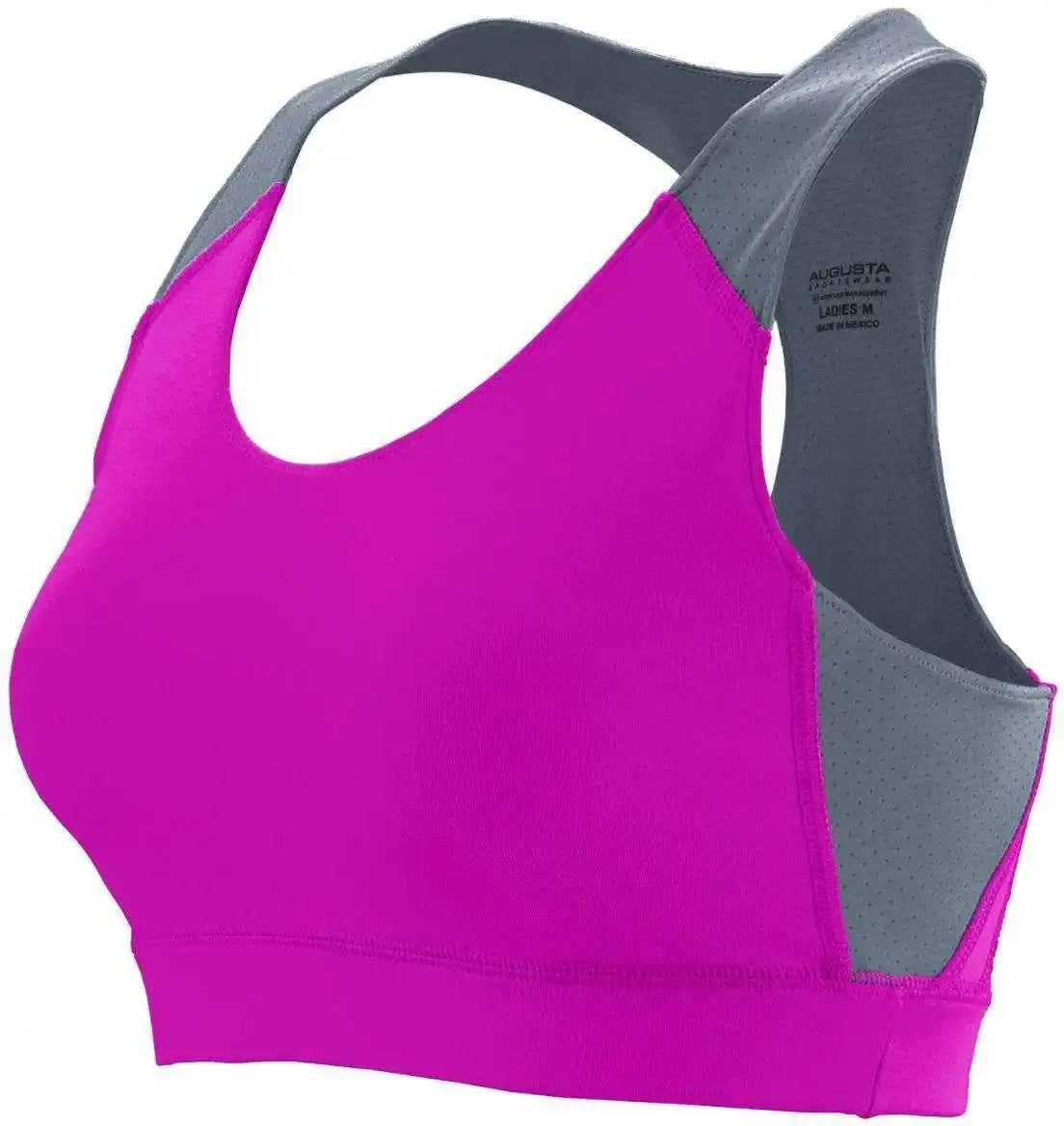 Augusta 2417 Ladies All Sport Sports Bra - Pink Dark Gray