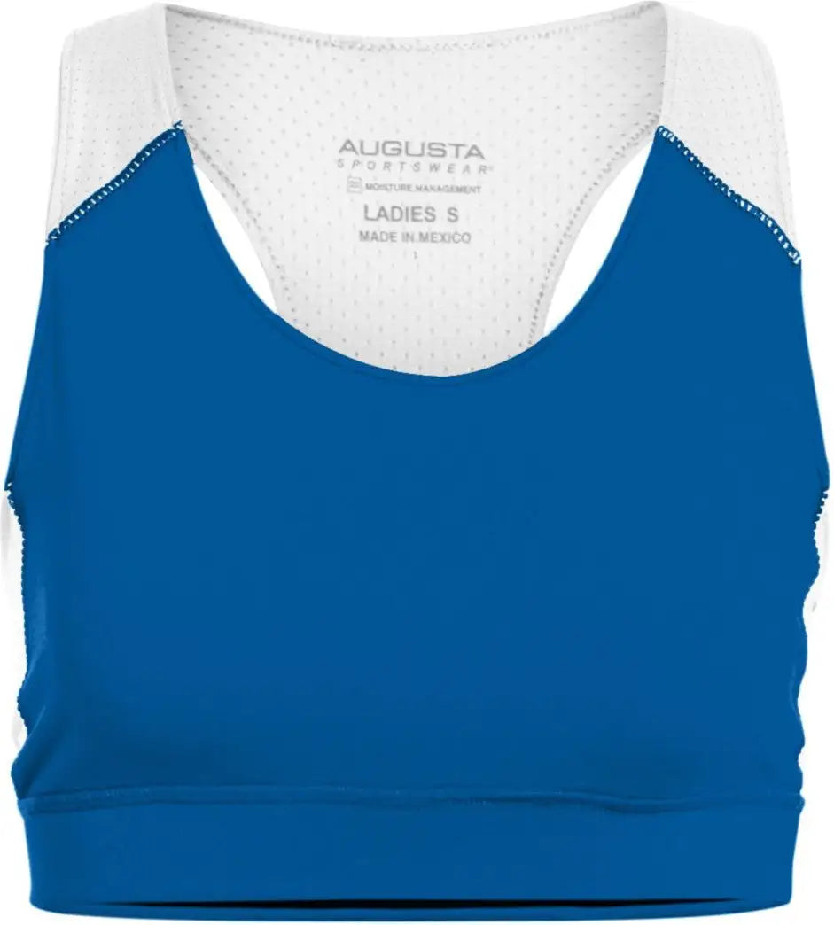 Augusta 2417 Ladies All Sport Sports Bra - Royal White