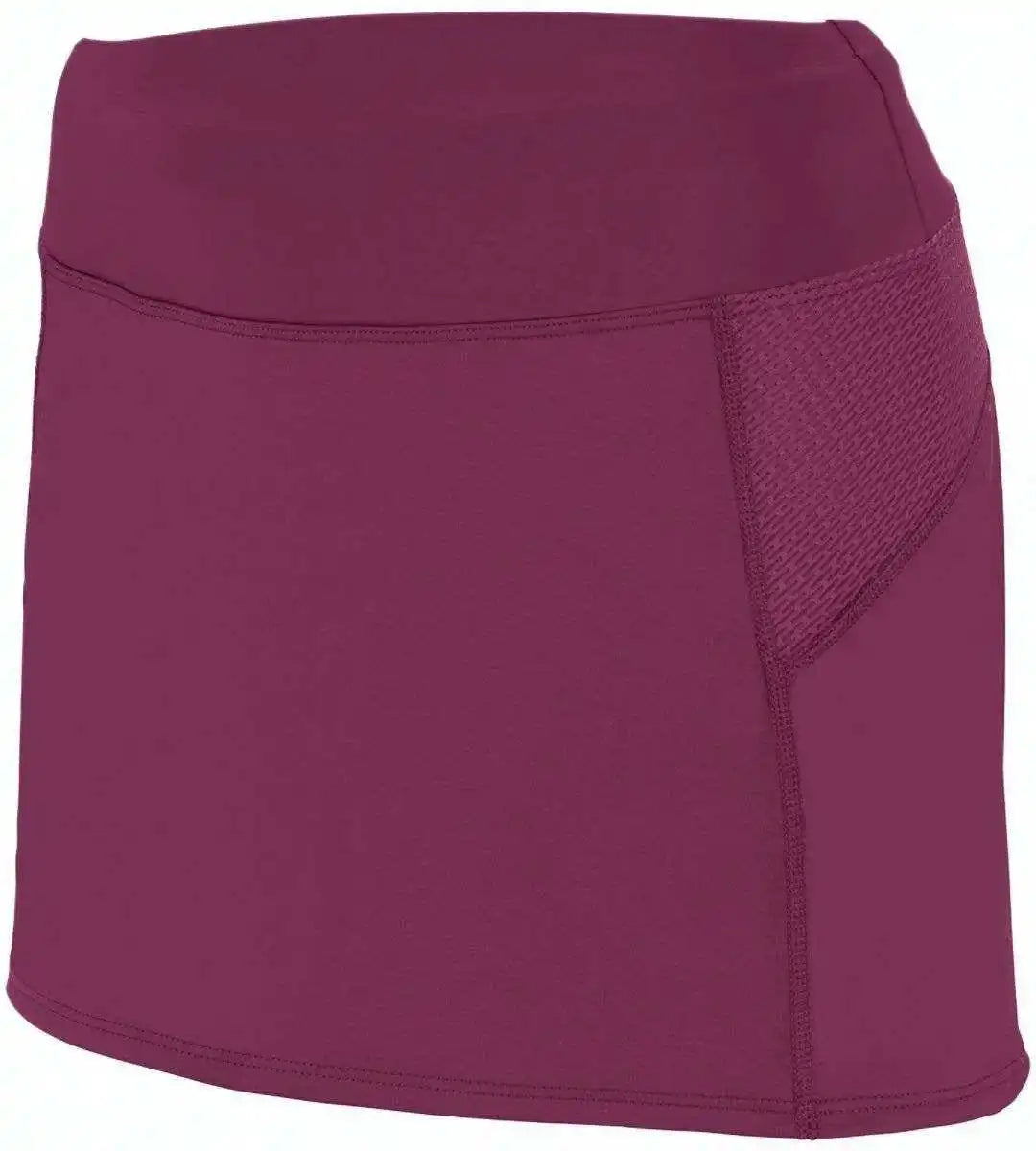 Augusta 2420 Ladies Femfit Skort Maroon Dark Gray