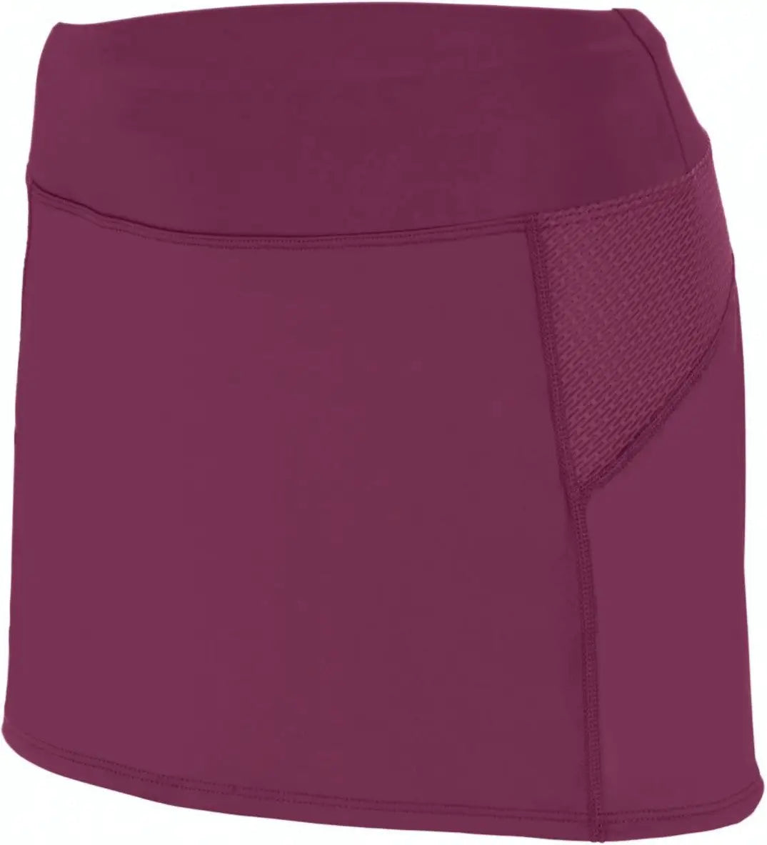 Augusta 2420 Ladies Femfit Skort - Maroon Graphite