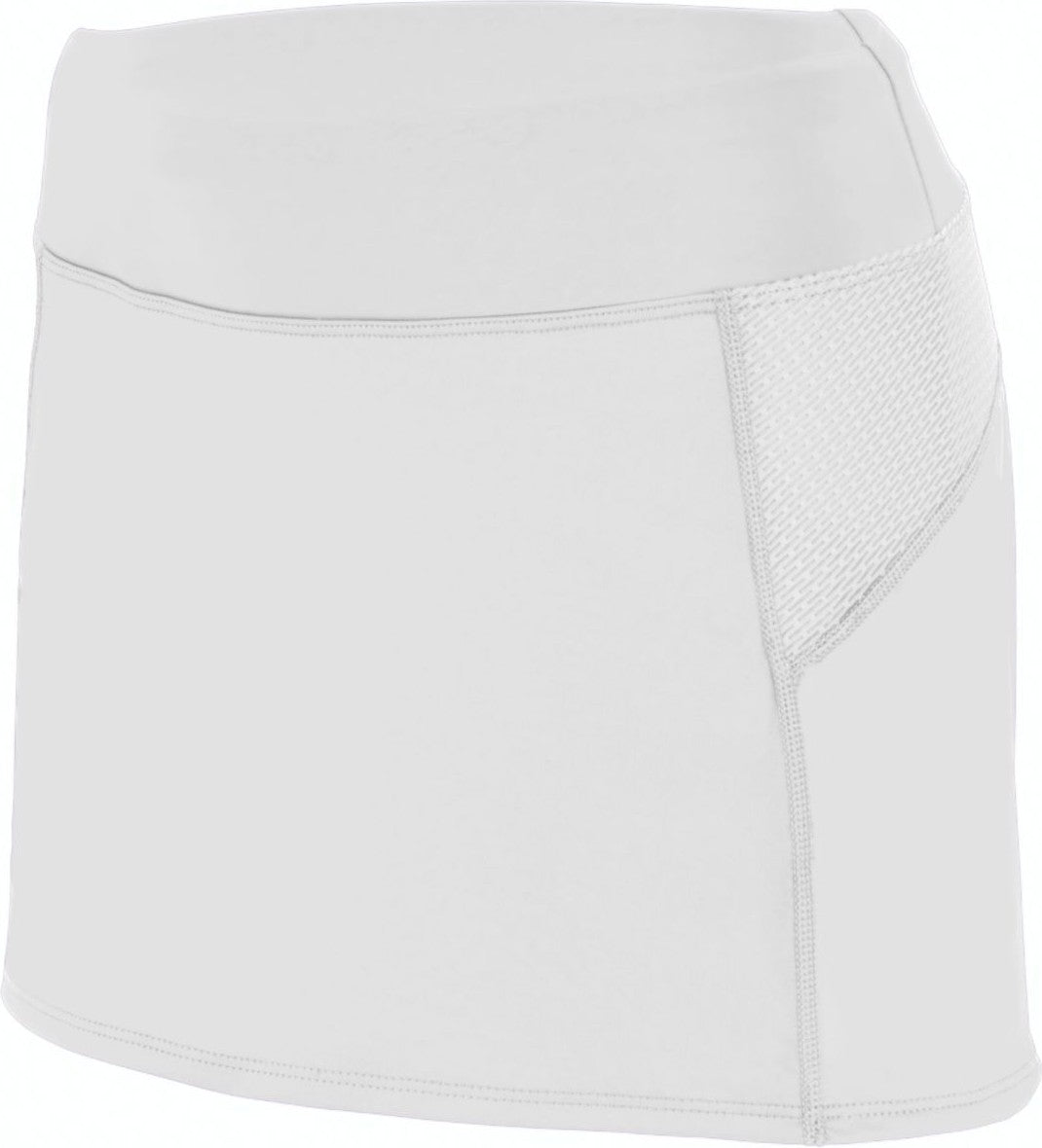 Augusta 2421 Girls Femfit Skort - White Graphite - Dark Gray / Gilrs s