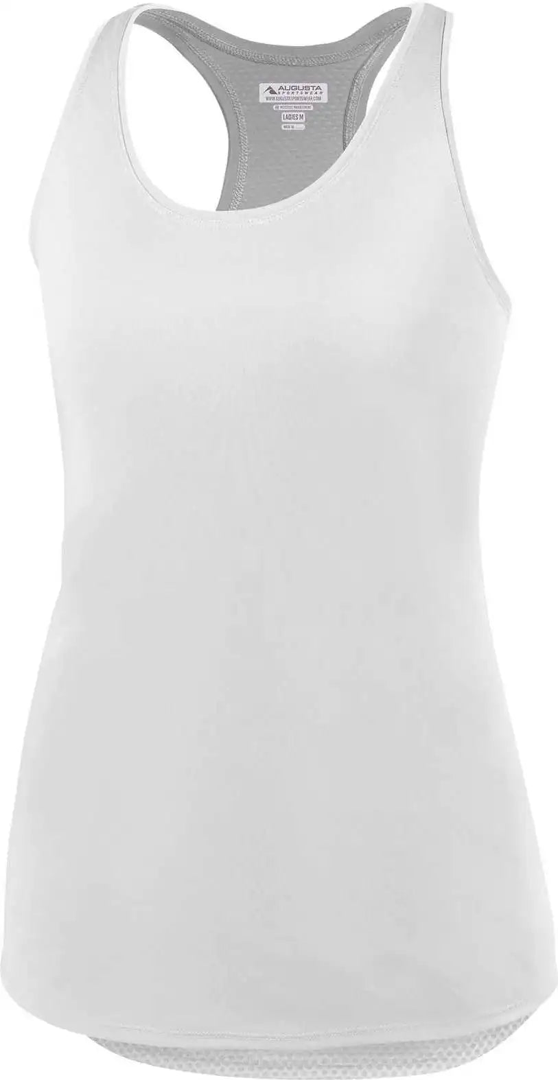 Augusta 2434 Ladies Sojourner Tank White