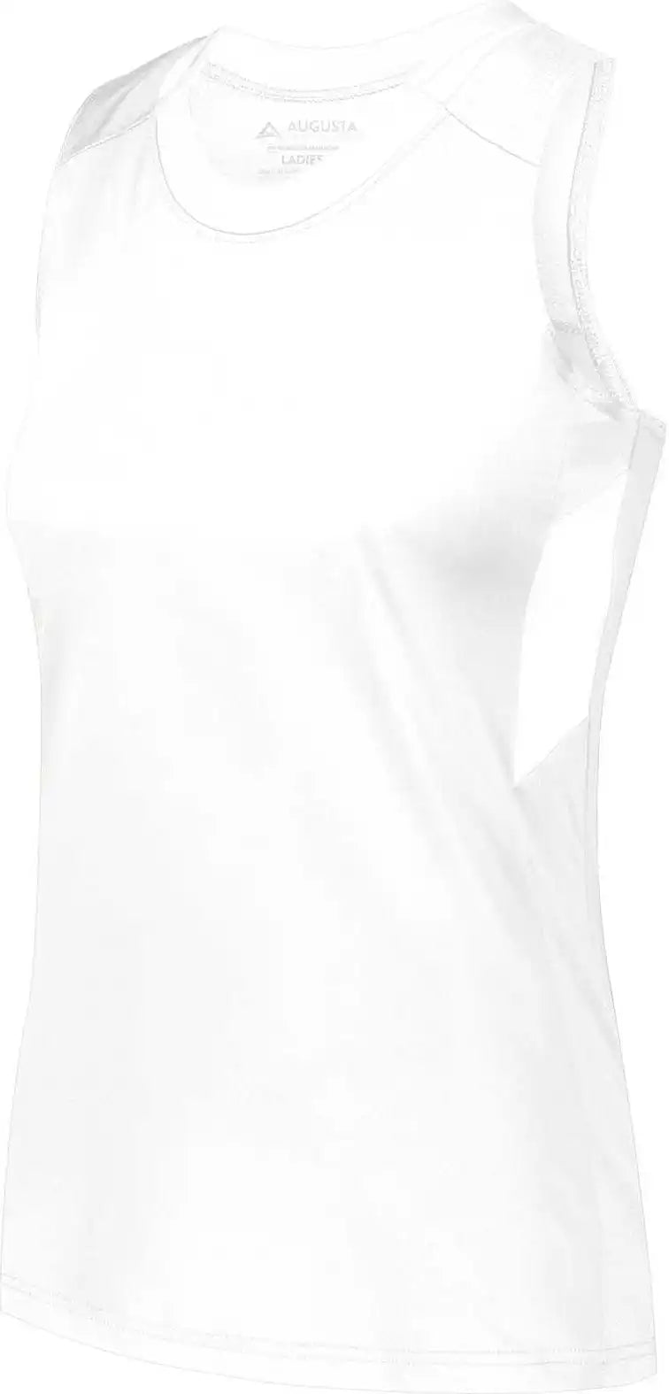 Augusta 2436 Ladies Crossover Tank - White