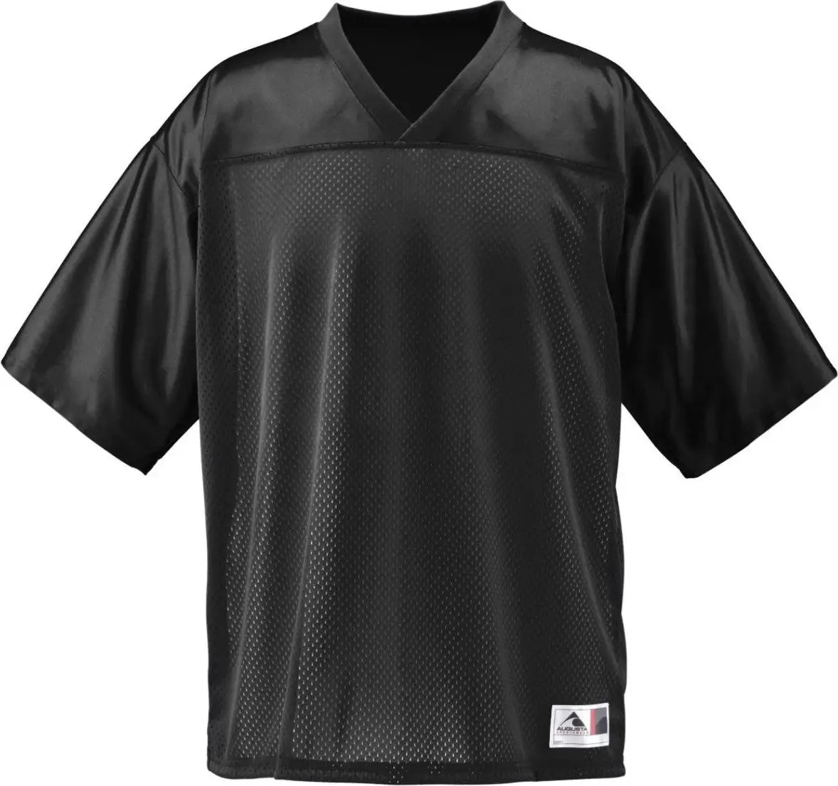 Augusta 257 Stadium Replica Football Jersey - Black - Adult Xs