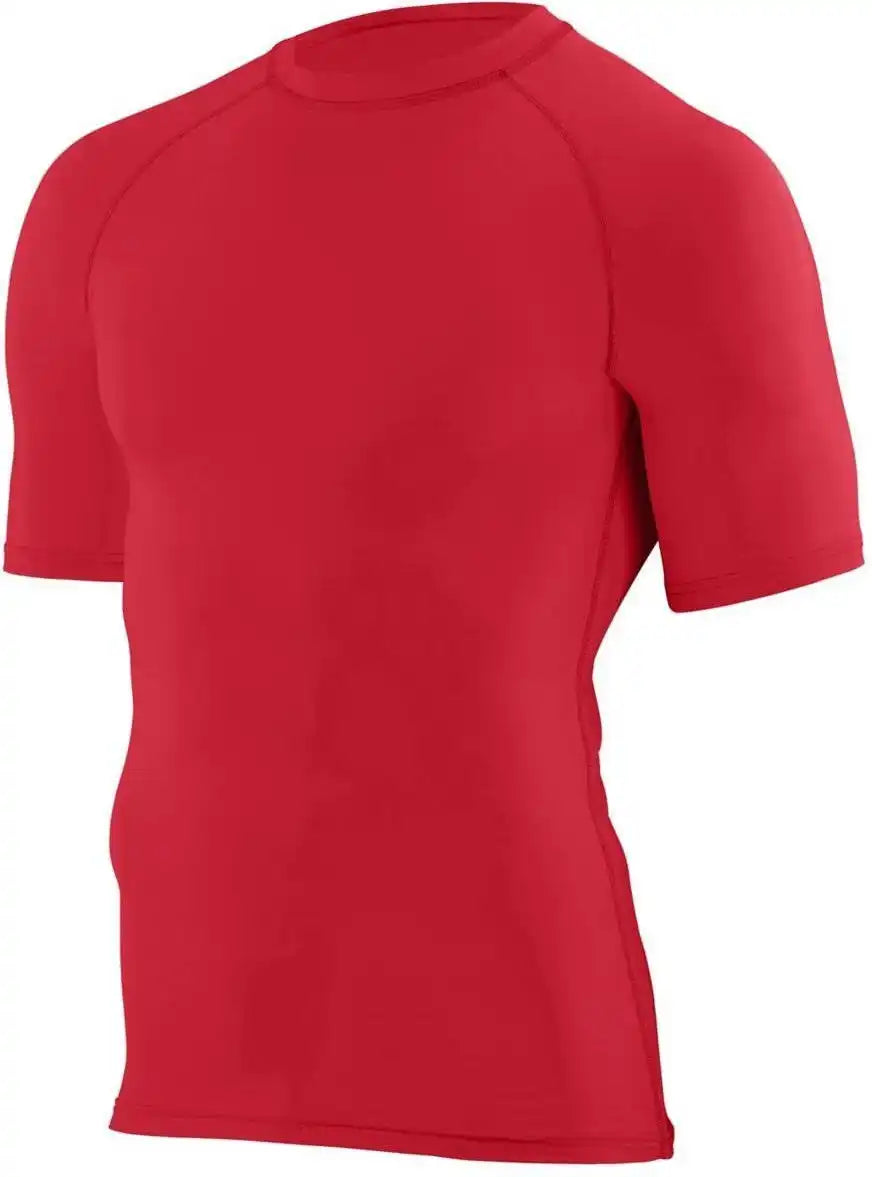 Augusta 2600 Hyperform Compression Short Sleeve Shirt - Red